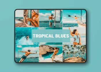 Psd Stack - Tropical Blues Lightroom Presets