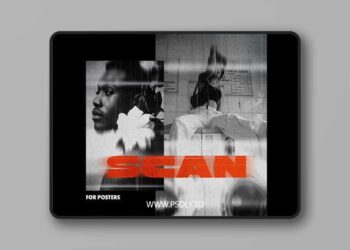 Smudged Scan Photoshop Effect for Posters