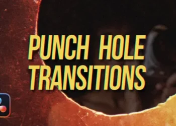 Videohive - Punch Hole Transitions for Davinci Resolve - 59247993