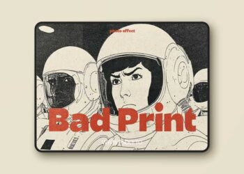 Grunge Bad Print Photo Effect for Photoshop