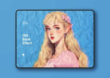 Old Book Photo Effect for Photoshop