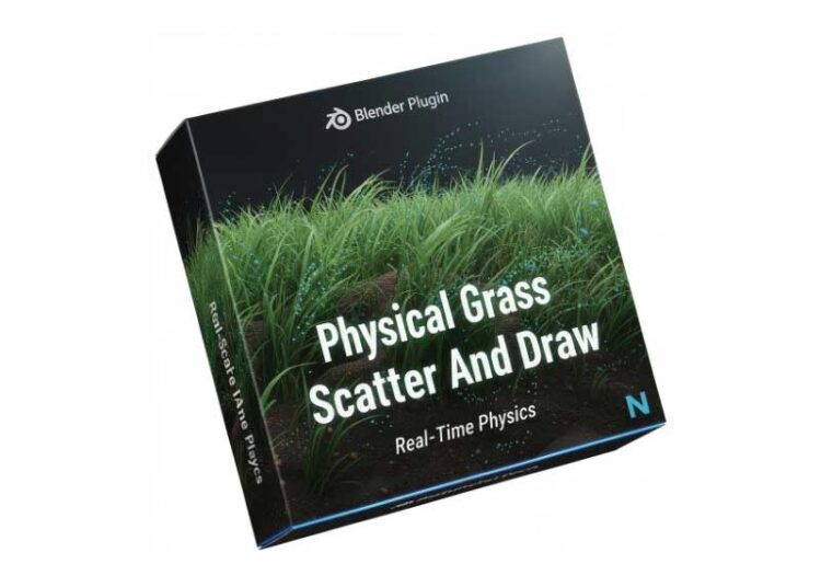 Physical Grass Scatter And Draw : Real-Time Physics v1.2 for Blender 1 Physical Grass Scatter And Draw : Real-Time Physics v1.2 for Blender