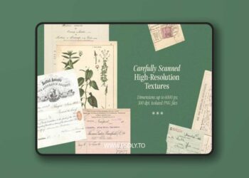 Pixelbuddha - Vintage Paper Ephemera Textures 4955