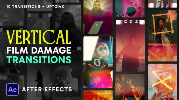 Videohive - Vertical Film Damage Transitions - 59967280 1 Vertical Film Damage Transitions