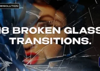 Videohive - Broken Glass Transitions - 59903270