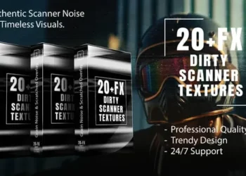 Videohive - Dirty Scanner Textures – Grain Noise & Scratched Overlay Pack - 59931179