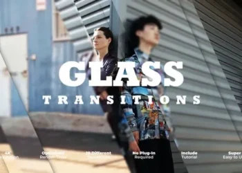 Videohive - Glass Transitions - 59684809