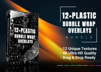 Videohive - Plastic Wrap Overlays – Bubble Textures, Crumpled Foil & Distressed Effects - 59794675