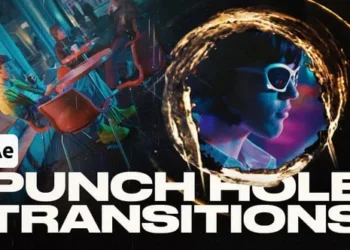 Videohive - Punch Hole Transitions For After Effects - 59632094