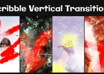 Videohive - Scribble Vertical Transitions for After Effects - 59597953