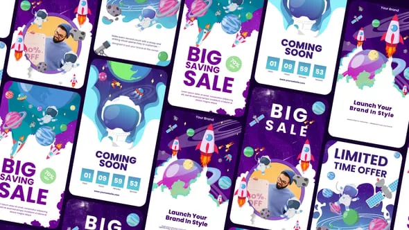 Videohive - Space Theme Opener Promo Story - 59278685 1 Space Theme Opener Promo Story