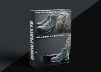 Artstation - Hiking Boots and Backpack / Full Tutorial + 3D Model