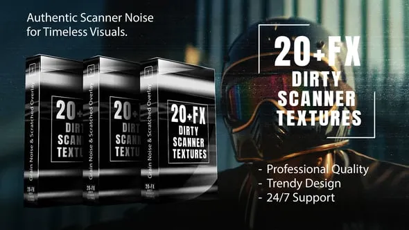Videohive - Dirty Scanner Textures – Grain Noise & Scratched Overlay Pack For DaVinci Resolve - 60045236 1 Dirty Scanner Textures – Grain Noise & Scratched Overlay Pack For DaVinci Resolve