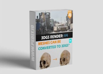 3DGS Render by KIRI Engine v4.1.0 for Blender