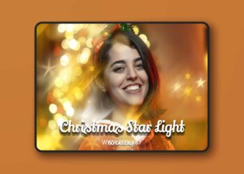 3dMotional 50 Christmas Star Light Overlays