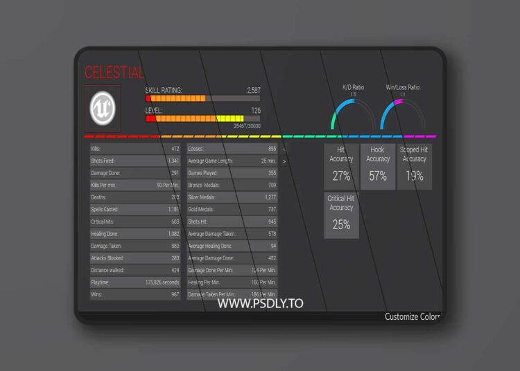 Player Stats Kit (4.12 – 4.27 and 5.0 – 5.6) for Unreal Engine 1 Player Stats Kit (4.12 – 4.27 and 5.0 – 5.6)