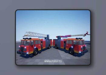 Replicated Drivable Firetruck Ladder & Water (4.25 – 4.27 and 5.0 – 5.7)