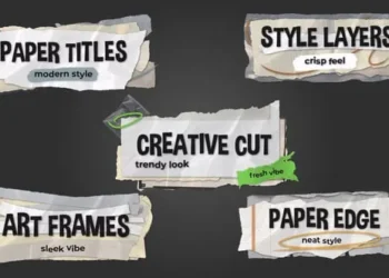Videohive Modern Ripped Paper Titles 60879790