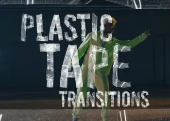 Videohive Plastic Tape Transitions 58847897