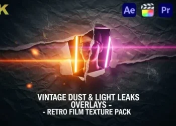 Videohive Vintage Dust Light Leaks Overlays – Retro Film Texture Pack 60842125