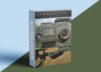 Artstation - Darrell Abney - Alien gun texturing and rendering tutorial