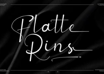 Creativemarket Flatte Rins Elegant Classy Script Font