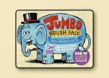 Gumroad David CPs JUMBO brush pack for Photoshop