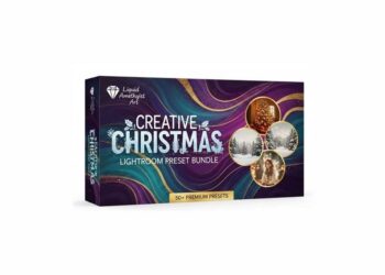 Liquid Amethyst Art Creative Christmas Lightroom Preset Bundle