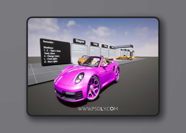 Sport Cabrio Cars (4.27) for Unreal Engine 1 Sport Cabrio Cars (4.27)