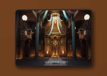 The Sacred Threshold - Asian Temple Interior Environment Kit (5.1)