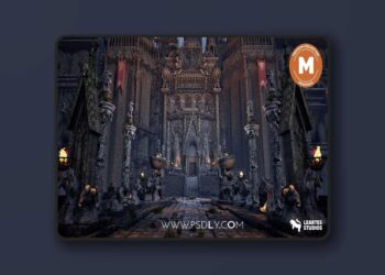 Dark Fantasy Castle Environment Megapack (Fantasy Castle Soulslike Fantasy 3D) (5.0 – 5.7)