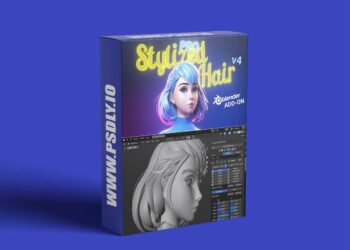 Gumroad Stylized Hair PRO v4.0.1 for Blender