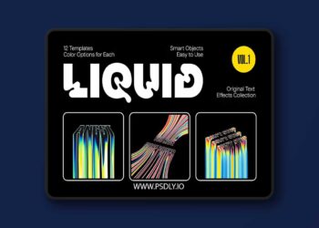 Liquid Text Effects Vol.1