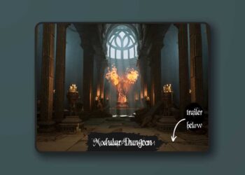 Modular Dungeon (Dungeon, Medieval Dungeon, Dungeons, Fantasy Dungeon, Tomb) (5.1-5.4)