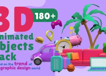 Videohive 3D Animated Objects Pack 40371627