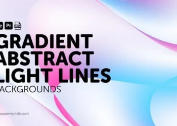 Videohive Gradient Abstract Light Lines Backgrounds 61586787