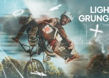 Videohive Light Grunge Transitions 61495937