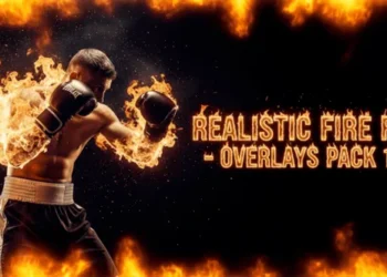 Videohive Realistic Fire Edge Overlays FX Pack 10 AE 61426295