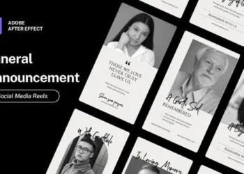 Videohive Reels Funeral Announcement 61254303