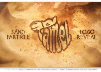 Videohive Sand Particles Logo 61678743