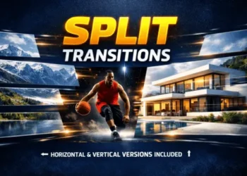 Videohive Split Transitions Vertical and Horizontal 61670864