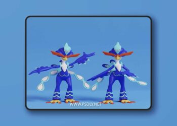 Pokemon – Quaquaval with 2 poses – 3D Print Model STL