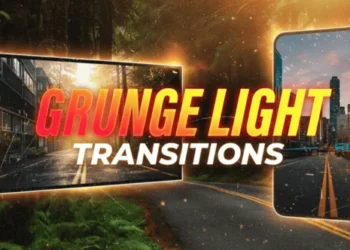 Videohive Grunge Light Transitions 61809573