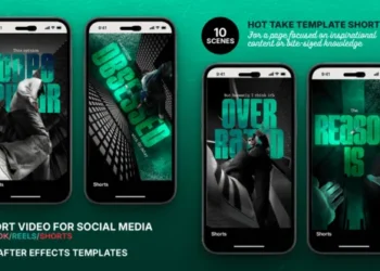 Videohive Hot Take Short Video Template 61563366