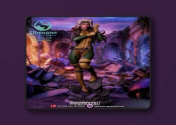 3Dmoonn – Rogue – X Men – 3D Print Model STL