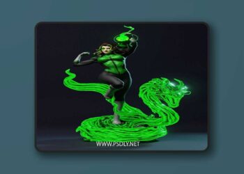 Abe3D – Jessica Cruz Green Lantern Extra – 3D Print Model STL