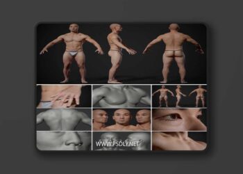 Animation Ready Body Scan Male 02 3D Model