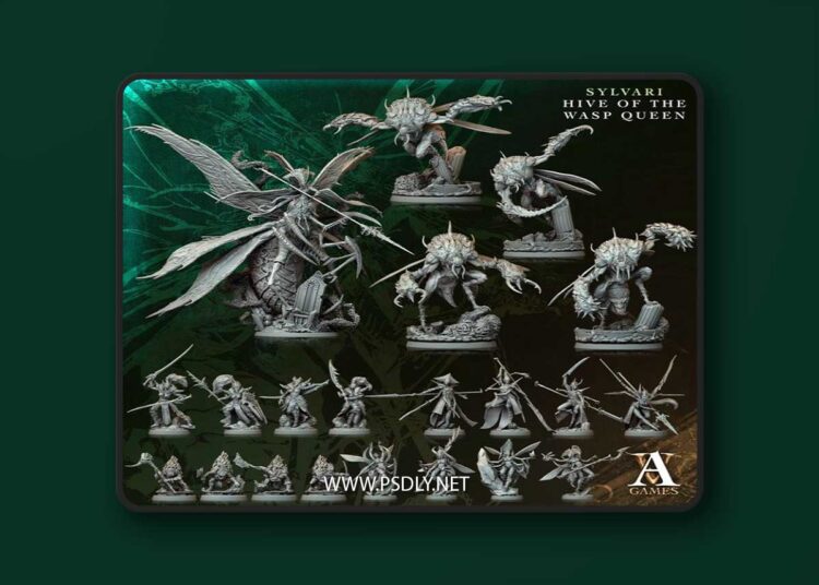 Archvillain Games – Sylvari – Hive of the Wasp Queen – 3D Print Model 1 Archvillain Games – Sylvari – Hive of the Wasp Queen – 3D Print Model