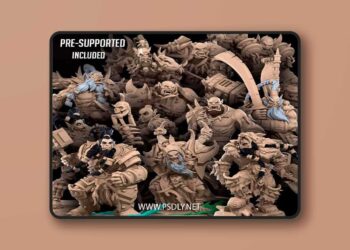 Bite the Bullet – November 2023 Release – Orcs – 3D Print Model