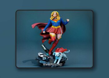BrunoArt3D – Milly Alcock Supergirl – 3D Print Model STL